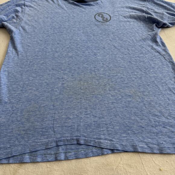 Vintage 70s Go Climb A Rock Ringer Shirt XL Yosemite Mountaineering Mayo Spruce - Picture 7 of 9